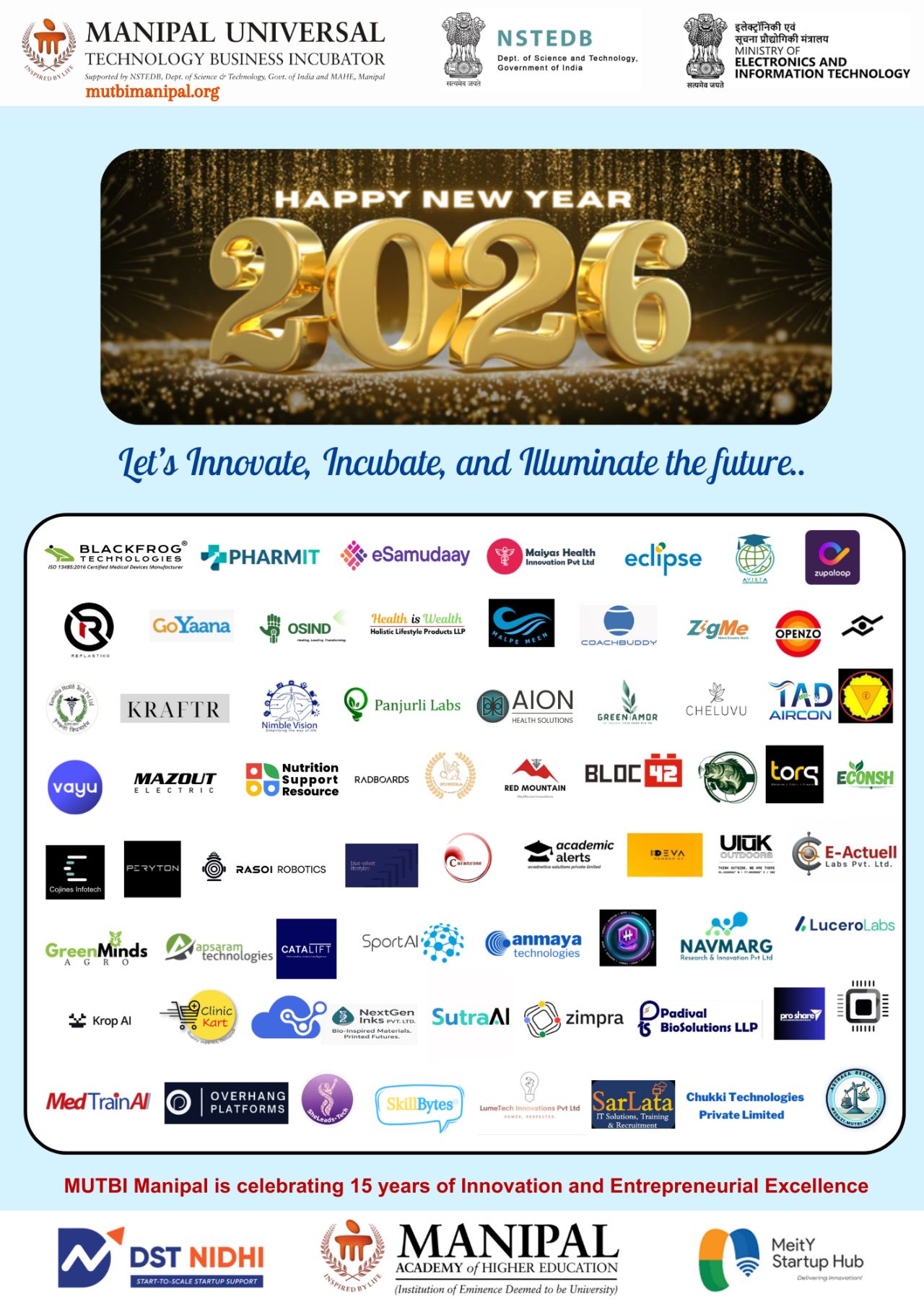 Incubated by Manipal Universal Technology Business Incubator